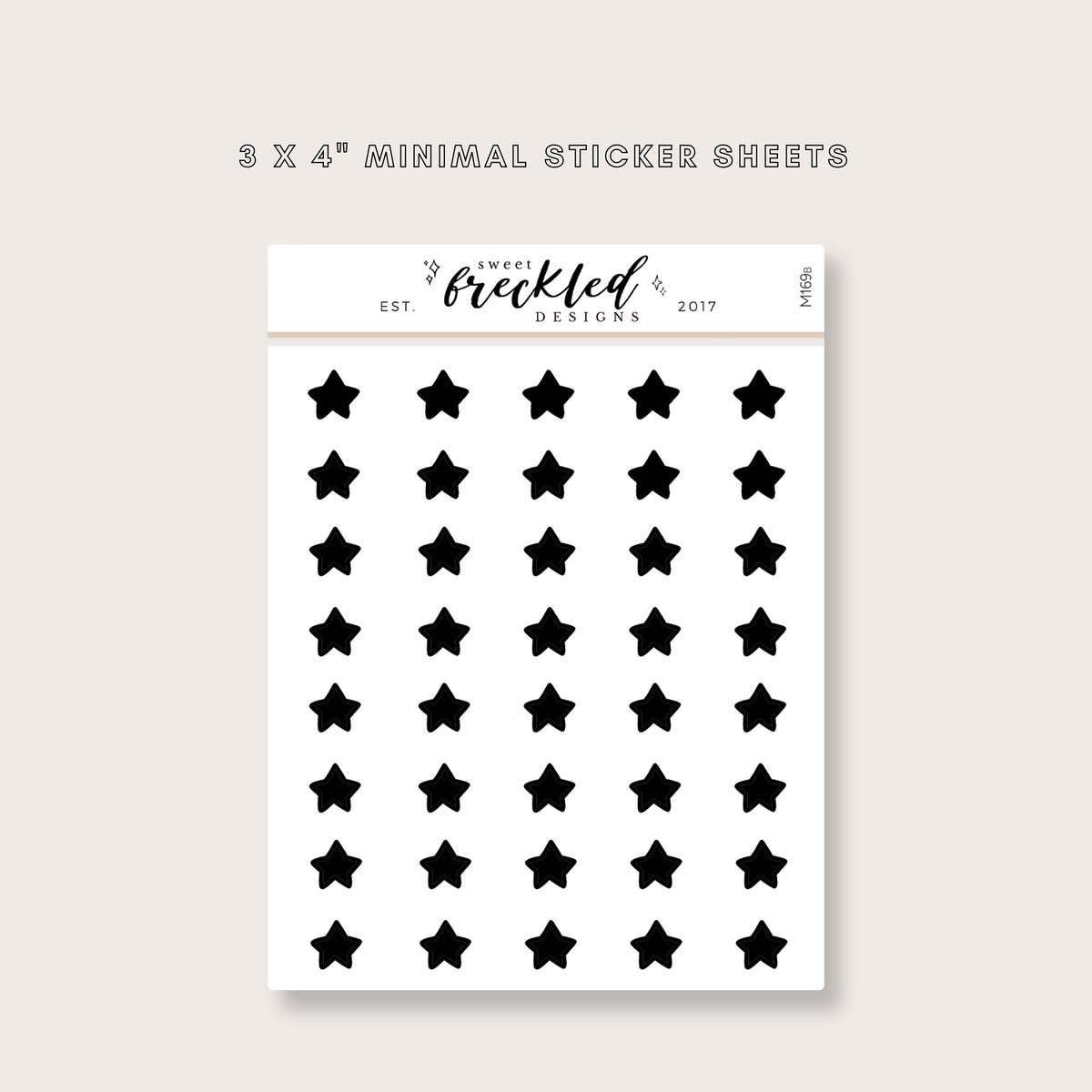 Minimalistic Mini Star Stickers (3 Colors Available)