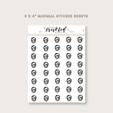 Minimalistic Mini Spa Facial Stickers
