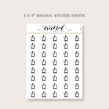 Minimalistic Mini Fountain Pen Nib Stickers