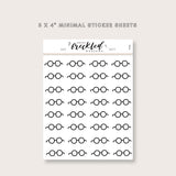 Minimalistic Mini Glasses Stickers