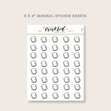 Minimalistic Mini Planner Stickers