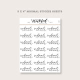 Minimalistic Script "School Event" Stickers
