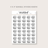 Minimalistic Mini Youtube Button Stickers