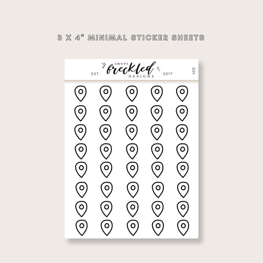Minimalistic Mini GPS Location Stickers