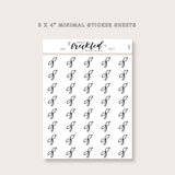 Minimalistic Mini Plant Leaf Stickers
