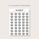 Minimalistic Mini Printer Stickers