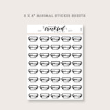 Minimalistic Mini Silhouette Cutting Crafting Machine Stickers