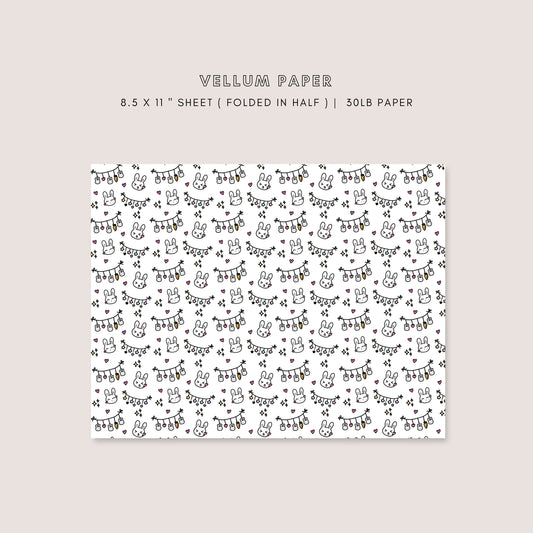 Vellum - Latte the Bunny Banner Love